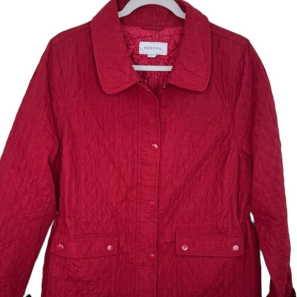 Merona Red Quilted Jacket XXL - Picture 1 of 17